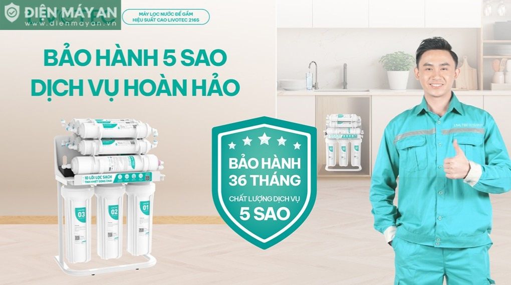 Máy lọc nước RO Livotec 216S 10 lõi